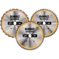 DeWalt Accessori DT1964-QZ Disco di sega circolare 305 x 30 mm 3-Pack DT1958-QZ + DT1959-QZ + DT1960QZ
