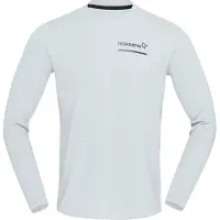 Norrøna Senja Equaliser Lightweight Long Sleeve Maglia da corsa Uomo (M, bianco)