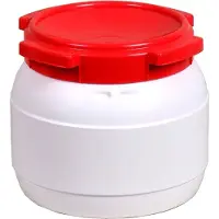 Basic Nature Round Long-stay Bin Astuccio protettivo (41,5 l, grigio/rosso/bianco)