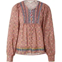 White Stuff Abigail Embroidered Top Pink Multi Taglia: 18 | Maglie a manica lunga Outlet | Donna | Rosa