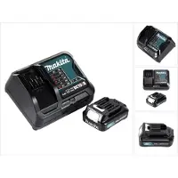 Makita Kit di alimentazione 12V con 1 batteria BL1021B da 2,0Ah + caricabatterie DC10SB