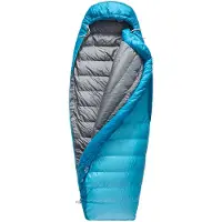 Sea to Summit - Sacco a pelo - Trek Women's -1C/30F Down in Poliestere Riciclato - Taglia Regular - Blu
