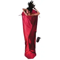 Cocoon MummyLiner Cotton Sacco a pelo da viaggio (241 x 90/56 cm, rosso)