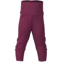 Engel Baby Trousers with Navel Waistband Intimo lana merinos Bambini (74/80, lilla)