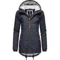 Ragwear Giacca invernale 'Zuzka' blu notte / marrone / bianco