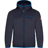 TROLLKIDS Kid's Trolltunga Jacket Giacca antipioggia Bambini (128, blu)