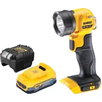 DeWalt DCL 040 E1 Lampada LED a batteria 18 V 110 lm + 1x batteria Powerstack 1,7 Ah + caricatore