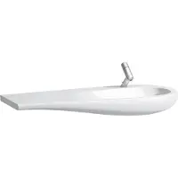 Laufen Alessi one Lavabo, encastré, sans trou pour robinet, sans trop-plein, tablette gauche, 1200x500, H8149744001091, H8149744001091