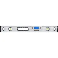 Baier DigiLevel Plus 60 cm. Lunghezza: 0,6 m, Colore del prodotto: Argento, Unità selezionabili: %, gradi, mm/m. Batteria