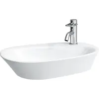 Laufen Running Palomba Cuvette de lavabo, 1 trou de robinet, avec trop-plein, avec trou de robinet banc, 600x400, H8168034001041, H8168034001041