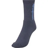 Woolpower Sport Socks 400 Logo Calze da trekking (45-48, blu/nero)