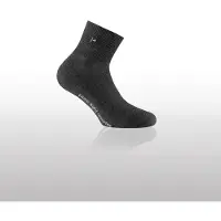 Rohner Fibre Light Quarter Calze casual (47-49, nero/grigio)