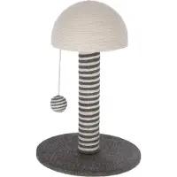Kerbl - Cat scratching post - Trunk 42 cm - FUNGHI - Gray/white - Sisal - Base: ø 30 cm