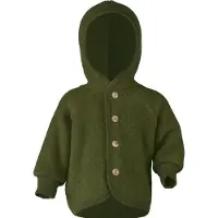 Engel Children's Hooded Jacket with Wooden Buttons Giacca di lana Bambini (62/68, olivia)