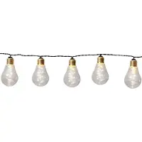 Star Trading Catena luminosa LED Glow, vetro, trasparente