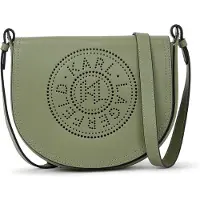 Karl Lagerfeld K/circle Saddle Perforated Oil Green Taglia: OS | Borse a tracolla Outlet | Donna | Verde