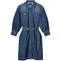 Summum Woman Denim Dress Light Weight Cotton Tencel Denim Taglia: 32 | Abiti in T-Shirt Outlet | Donna | Blu