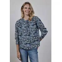DIDI Blouse Sari Blue Lotti Print Taglia: 44 | Maglie a manica lunga Outlet | Donna | Blu