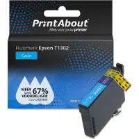 PrintAbout Cartuccia compatibile Epson T1302 - Ciano Alta capacità