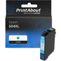 PrintAbout Cartuccia compatibile Epson 604XL (C13T10H24010) - Ciano Alta capacità