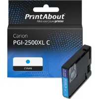 PrintAbout Cartuccia compatibile Canon PGI-2500XL C - ciano ad alta capacità