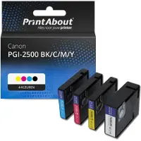 PrintAbout Cartuccia compatibile Canon PGI-2500 BK/C/M/Y - 4 colori Multipack