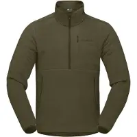 Norrøna - Pile isolante e traspirante - Femund Warm2 Zip Neck Olive Night - Taglia L - Kaki