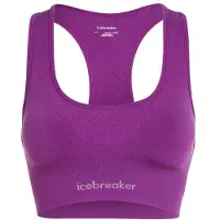 Icebreaker Women's Merino 260 Zoneknit Seamless Bra Reggiseno sportivo Donna (XS, lilla)