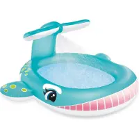 Intex Piscina Inflatable Whale With Sprinkler
