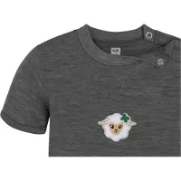 Normani Tutina / body per bambino 'Tihoi' blu / marrone / grigio