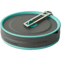 Sea to Summit Frontier Ultralight Collapsible Pouring Pot Pentola (2,2 l, grigio/turchese)