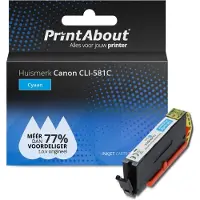 PrintAbout Cartuccia compatibile Canon CLI-581C - Ciano
