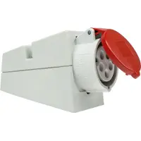 As Schwabe as-Schwabe Presa a muro CEE senza cavo max. 2,5mm² 400V 16A 5 poli coperchio incernierato IP44