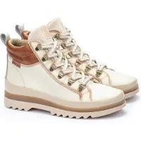Pikolinos per donna. W3W-8564C1 Stivaletti in pelle Vigo bianco sporco (35), 1 a 3 cm, Cerniera, Casual