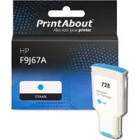 PrintAbout Cartuccia compatibile HP F9J67A (728) - Ciano Capacità extra-elevata