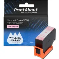 PrintAbout Cartuccia compatibile Epson 378XL (C13T37964010) - Magenta chiaro Alta capacità