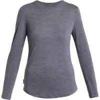 Icebreaker Women's Merino 125 Cool-Lite Sphere III L/S Tee Maglia merino Donna (XS, grigio)