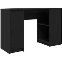 vidaXL Scrivania look rovere nero 120x42x76 cm materiale a base di legno