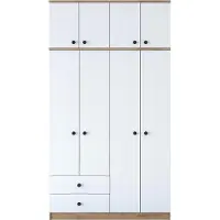 Skye Decor , BA121 - 2696, armadio, noce, 100 % PANNELLI DI PARTICELLE RIVESTITI IN MELAMMINA, 120 x 42,5 x 216,8 cm