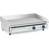 Expondo Royal Catering Doppia piastra elettrica - 730 x 400 mm - - liscia - 2 x 2.200 W