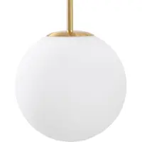 LUCANDE lampada LED a sospensione Joran, a 3 luci, bianca, vetro
