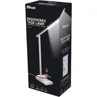 Trust Lampada Led Ergonomica Da Lavoro Con Caricatore Wireless