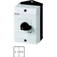 Eaton Interruttore a gradini , T0, 20 A, montaggio a plafone, 3 moduli, contatti: 6, 90°, con scatto, con posizione 0, 0-1-1+2-2, codice articolo 15115 222641