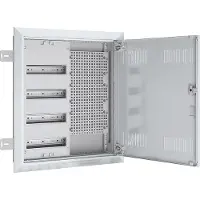 ABN Distributore di campo da incasso/HW, profondità 110 mm con sportello di ventilazione, 4 file, pannello multimediale REG LexCom UK24RM8530