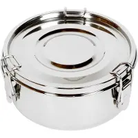 Basic Nature Stainless Steel Food Container Contenitori per alimenti (0,5 l, grigio/nero)