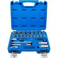 Bgs Set di chiavi a bussola per alberi 10 mm (3/8") 26 pezzi - 2227