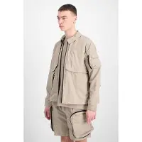 Alpha industries Utility Shirt Uv Vintage Sand Taglia: S | Giacche leggere Outlet | Uomo | Marrone
