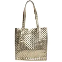 Anna Luchini Borsa A Mano In Pelle Oro Donna — Borsa a mano