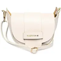 Roberta M Borsa A Tracolla In Pelle beige — Borsa a tracolla
