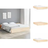 vidaXL Letto in legno massiccio 120x190 cm - Letti e strutture letto